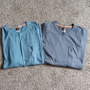 Men's Ridgecut XL Blue And Gray Pullover Long Sleve Shirts